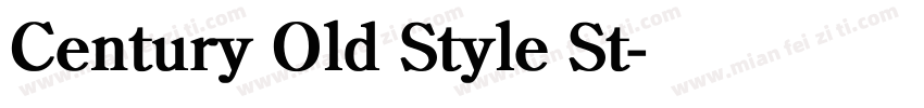 Century Old Style St字体转换